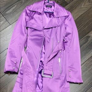 Sateen trench coat BEBE purple szS